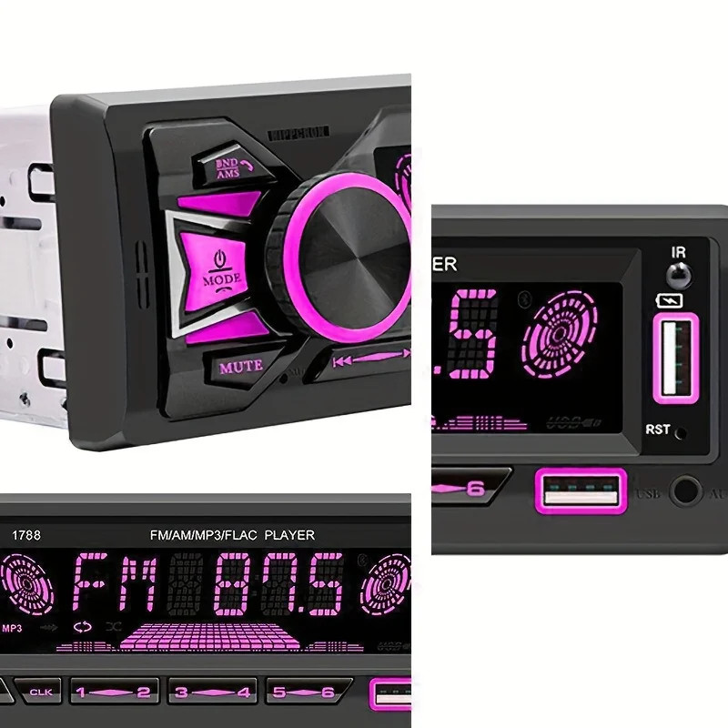Bluetooth Car FM Radio MP3 Player In-Dash SD USB AUX AM/FM Stereo Audio Receiver