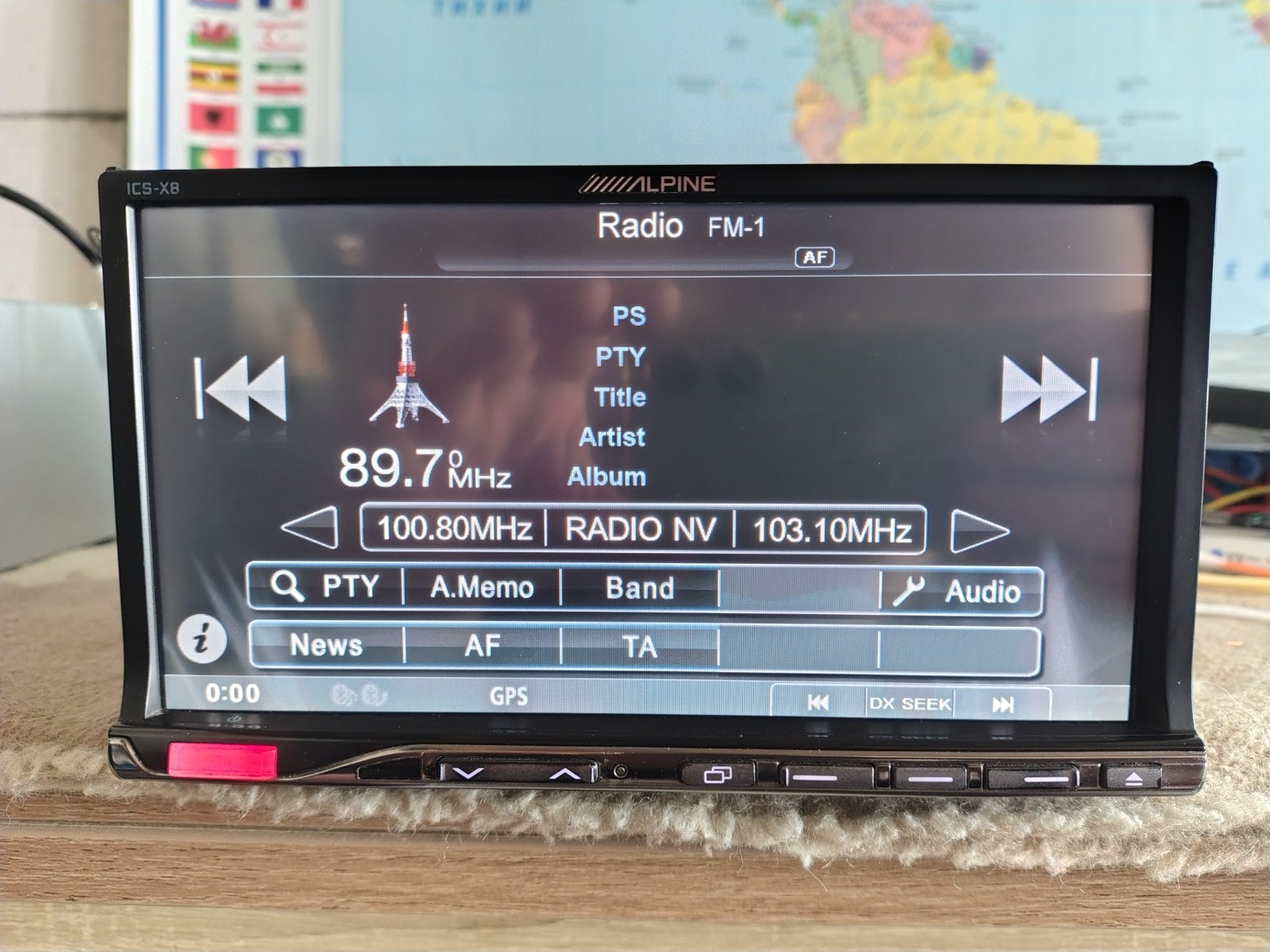 Alpine ICS-X8 Car Stereo Mobile Media Station Fully Working Good Shape Bluetooth
