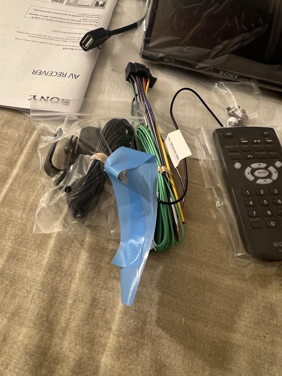 Sony XAV-AX3200 AV Multi Media Receiver Car Stuck On Ok Screen Need Repair