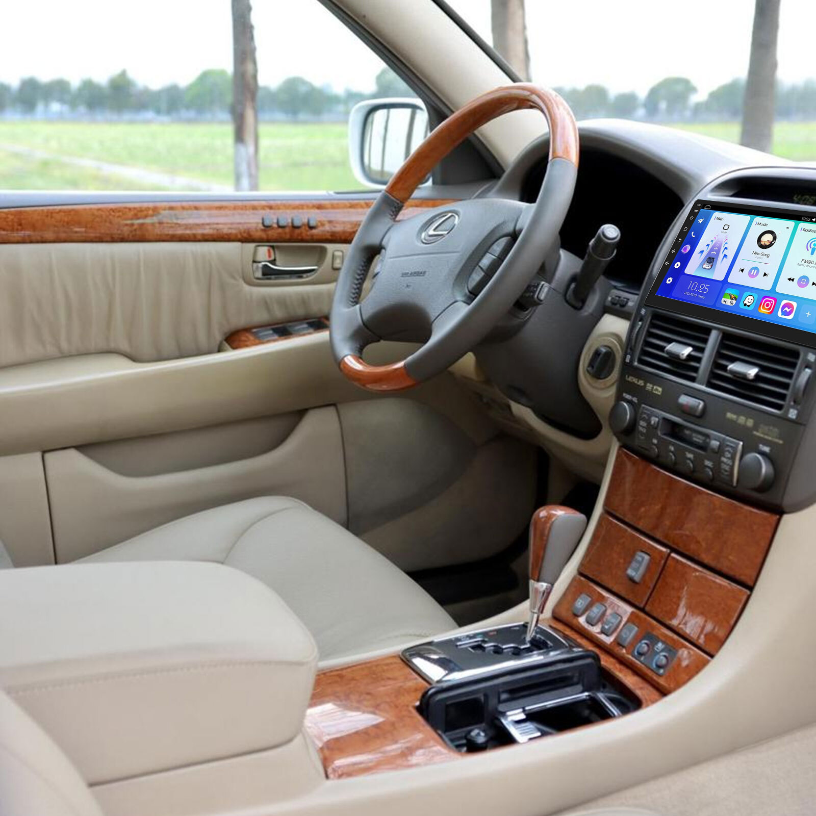 For Lexus LS430 2001 2002 2003-2006 Android 13 Stereo GPS Nav Wifi Radio CarPlay