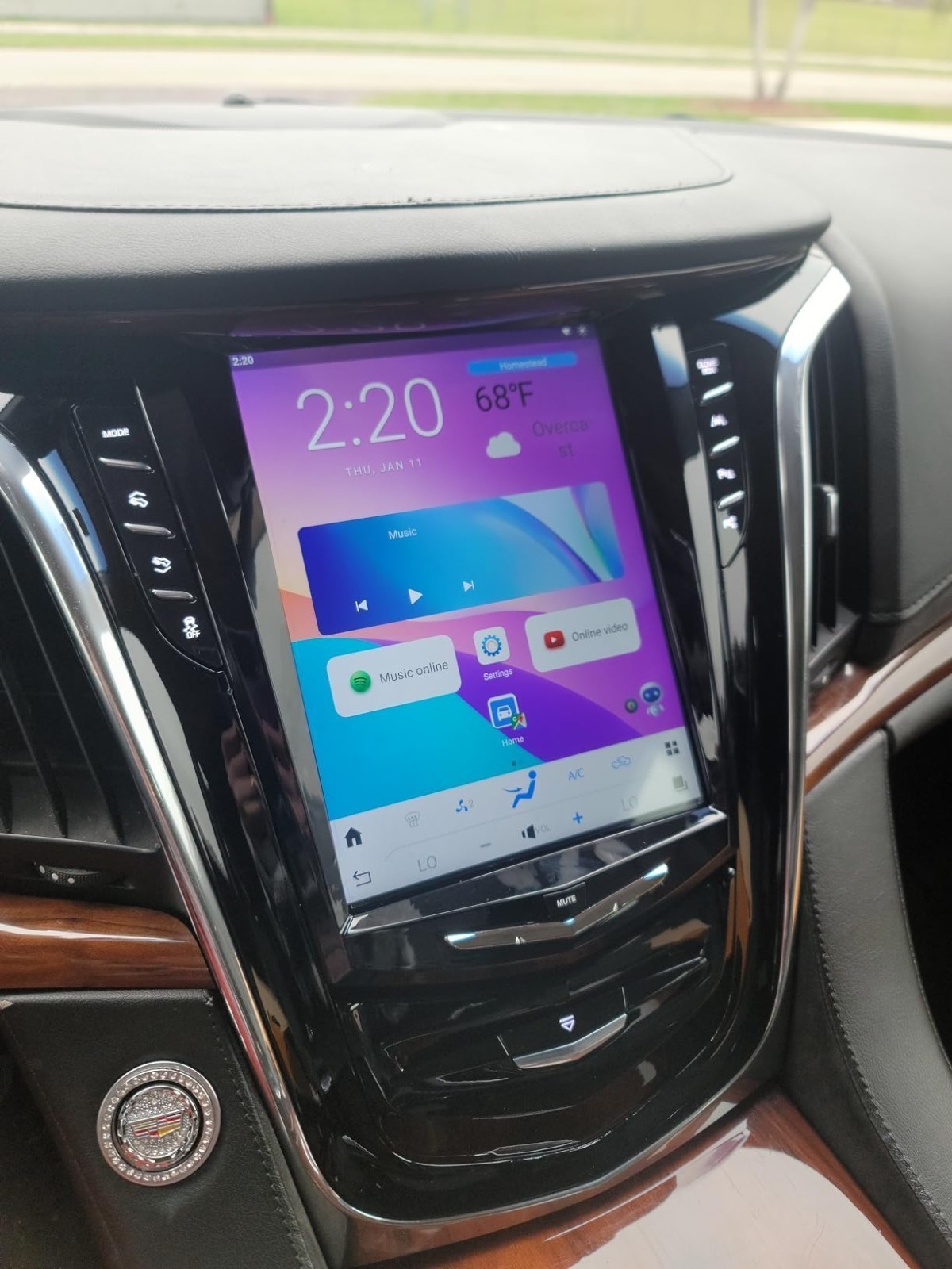 Used 9.7″ Android Car Radio Tesla Screen Navi 32GB For Cadillac ATS SRX XTS CTS