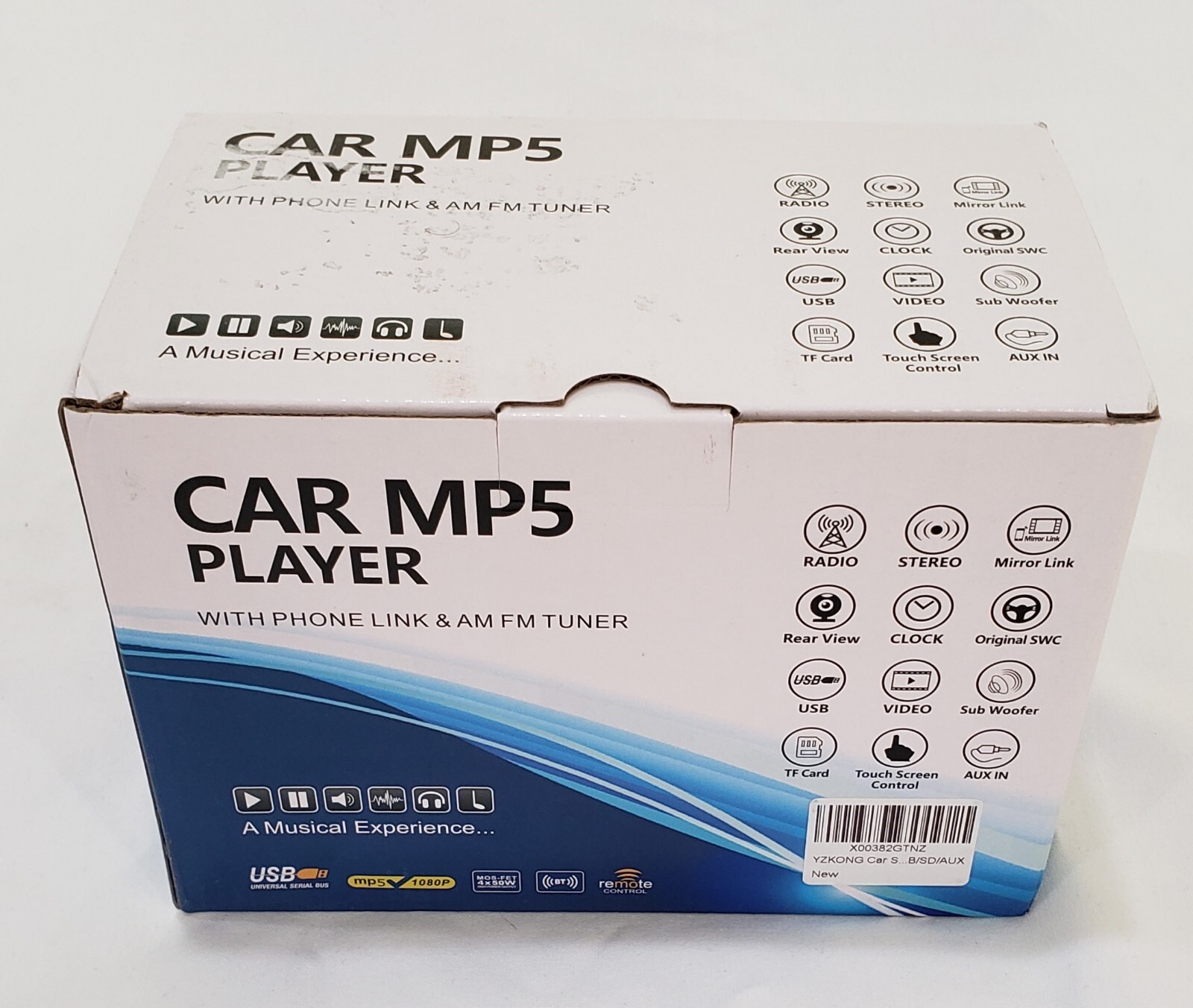YZKONG Car MP5 PLAYER, Bluetooth, 1080P, Remote Controlled