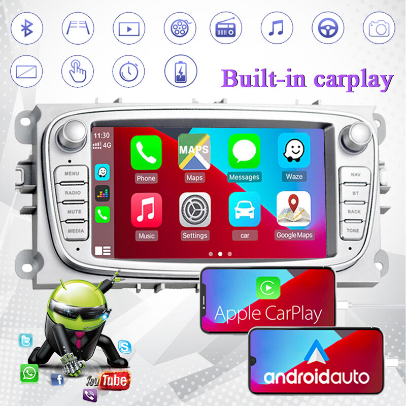 2 Din Touch screen 7 inch Car Radios TF/USB Biuetooth MP5 AUX FM GPS Mirror link