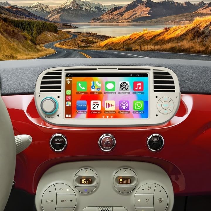 7″ For Fiat 500 2007-2015 Android Car Radio Stereo GPS Navigation Carplay 32GB