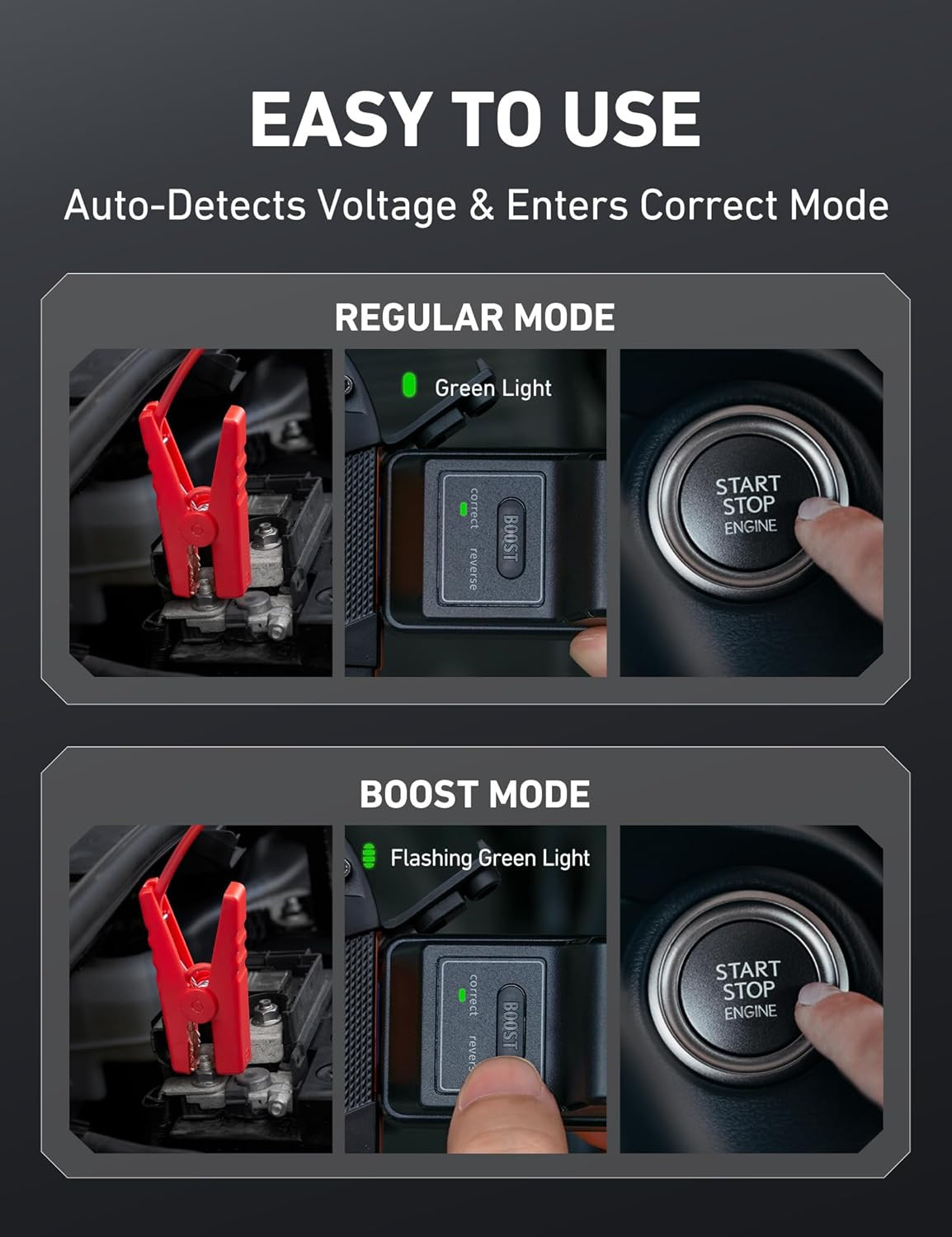 S8 Car Battery Jump Starter, Car Jumper Starter Battery Pack for up to 6.0L Gas