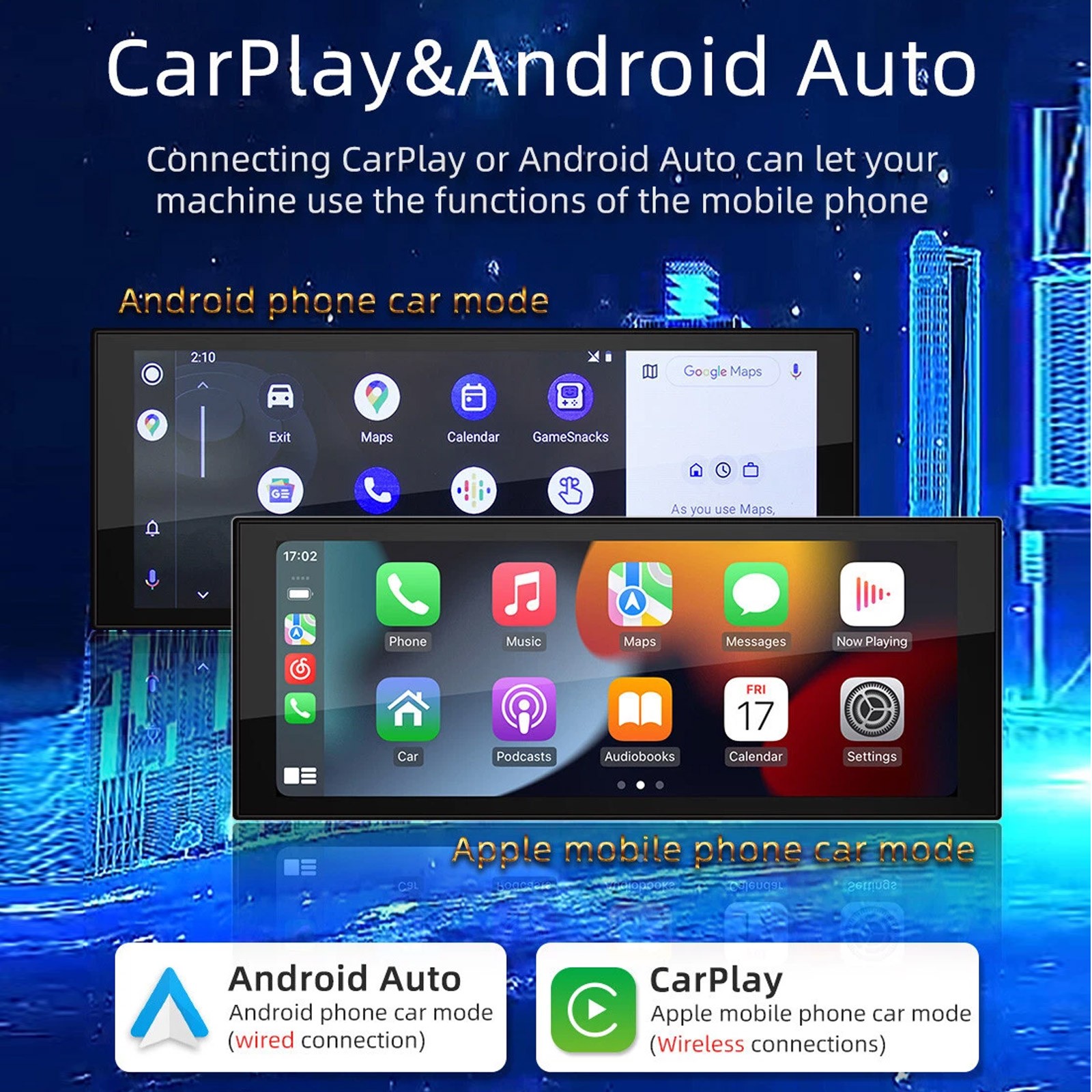 6.86in 1 Din Car Stereo Radio Android 12 FM Player 2+32G GPS Navi WiFi BluetooUc