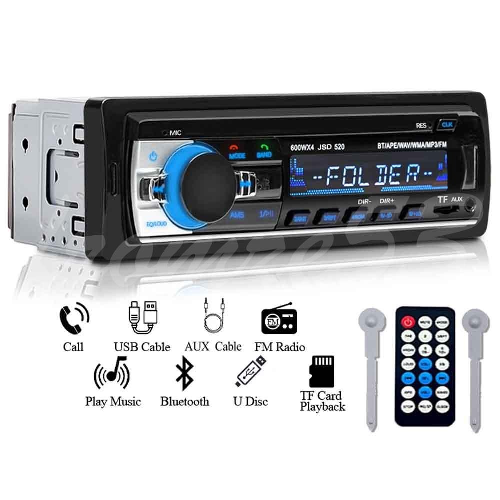 Bluetooth Car Stereo Audio In-Dash FM Aux Input Receiver SD USB MP3 Radio Player