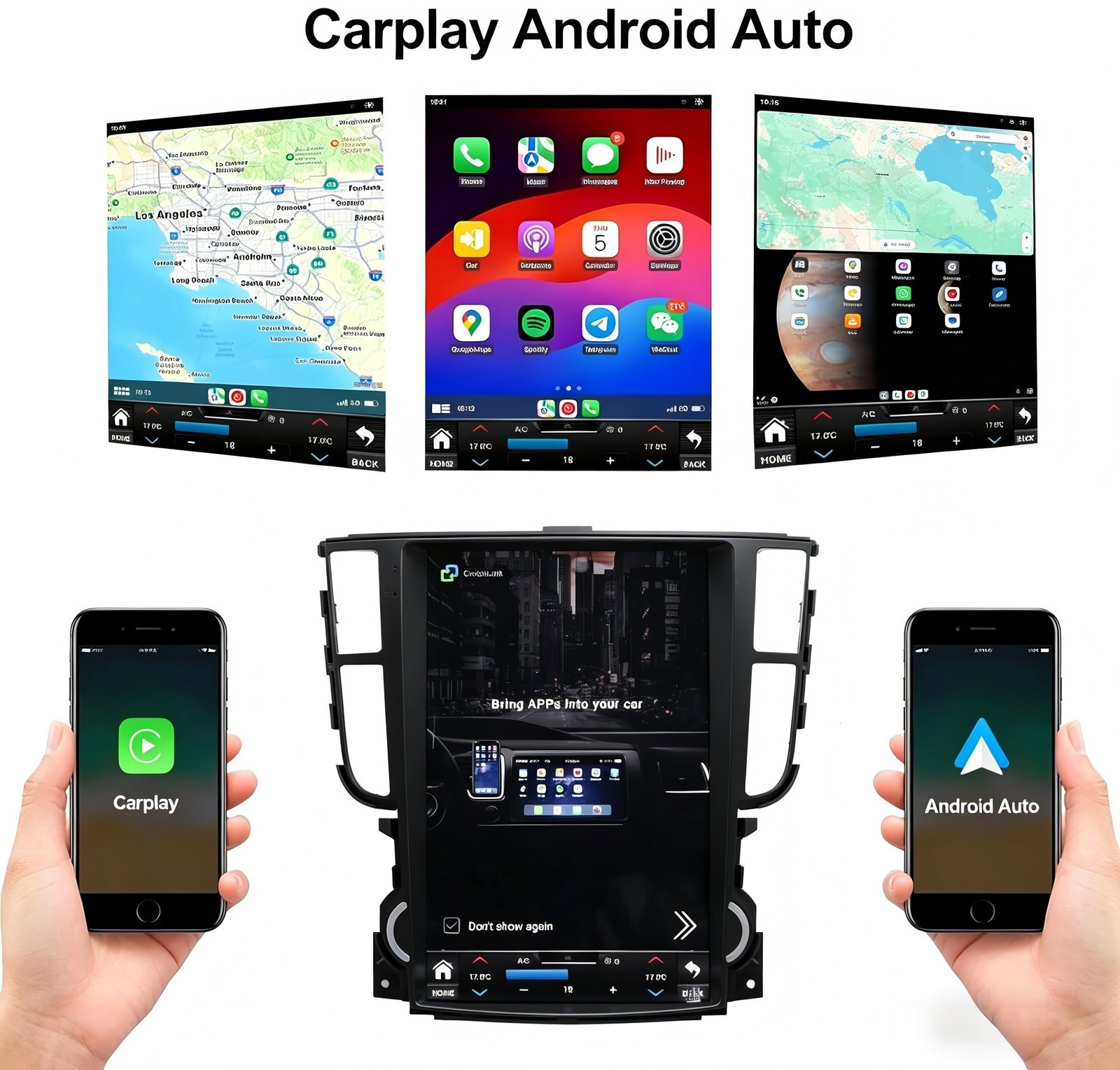 For Acura TL 2004-08 12.1″ Car Stereo Touch Screen Radio Android Carplay 4+64GB