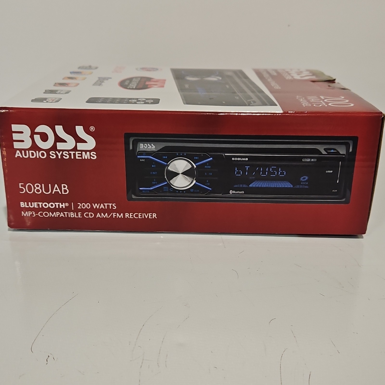 BOSS Audio Systems 508UAB Car Stereo With Bluetooth – Single Din, CD Player,NIB