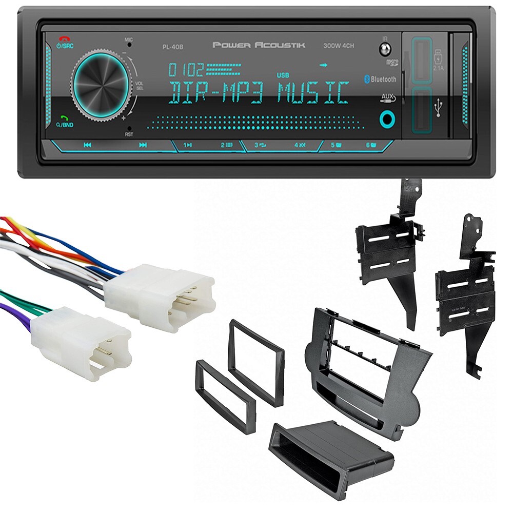 Single DIN Bluetooth MP3 Car Stereo AM/FM Radio for 2008–2012 Toyota Highlander