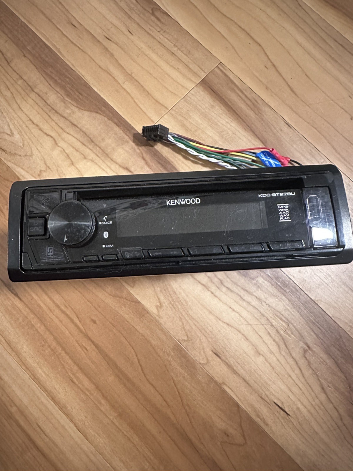 UNTESTED Kenwood KDC-BT268U Bluetooth CD/MP3/USB Car Receiver Detachable Face