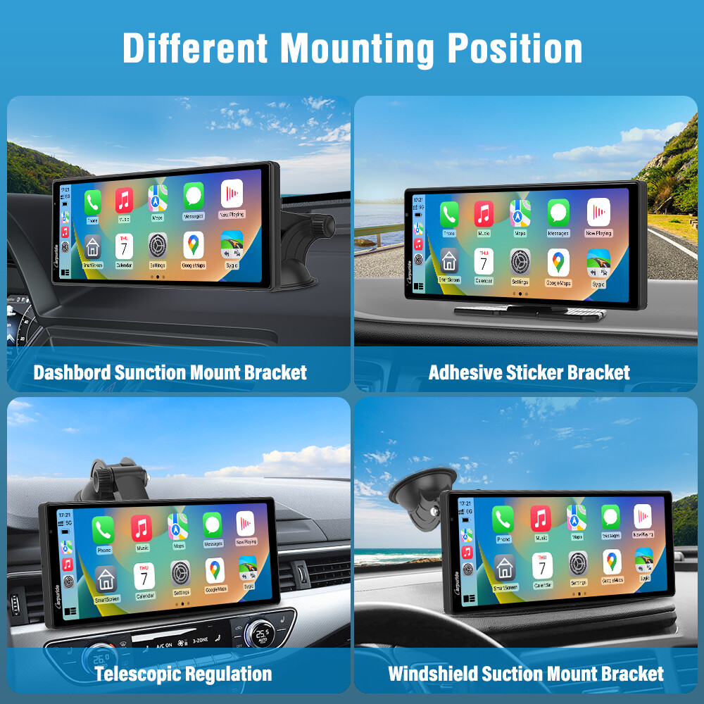 Carpuride 9.3 inch Apple CarPlay & Android Auto Bluetooth Car Radio Stereo