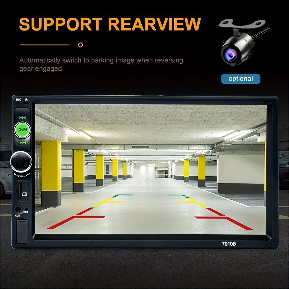 7" 2Din Car Stereo with MP5 Player,USB,AUX Audio Video Display with DVD