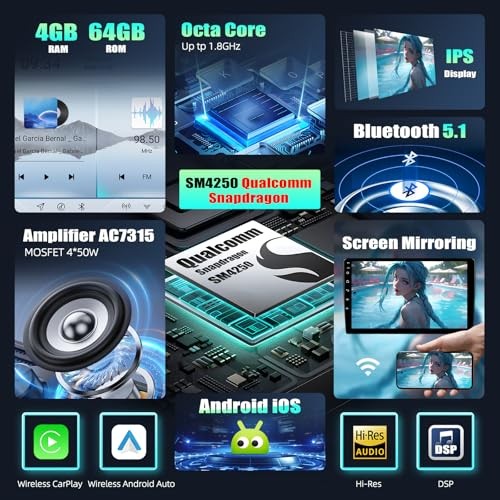 4G+64G 8-Core Qualcomm Snapdragon Car Stereo Radio for Mazda 3 2004-2009,