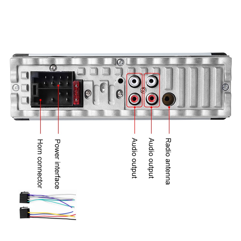 Bluetooth Single 1 Din Car Stereo Radio MP3 Player In-Dash FM USB SD Aux Input