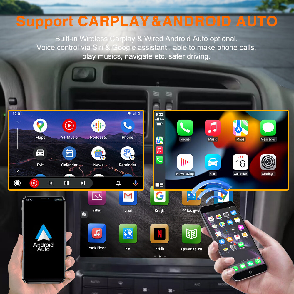 For Lexus GS 300 1998-2004 Head Unit Android 13 Car Stereo Radio GPS Navi 9Inch