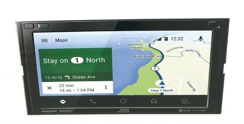 JVC KW-M750BT Android Auto Apple CarPlay iPhone Pandora XM Bluetooth Media 6.8″