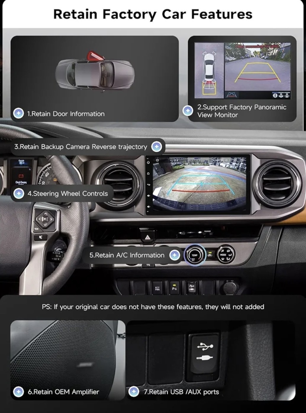 QLED 128GB Premium Stereo for Toyota Sienna 2014-2016 Apple CarPlay/Android Auto