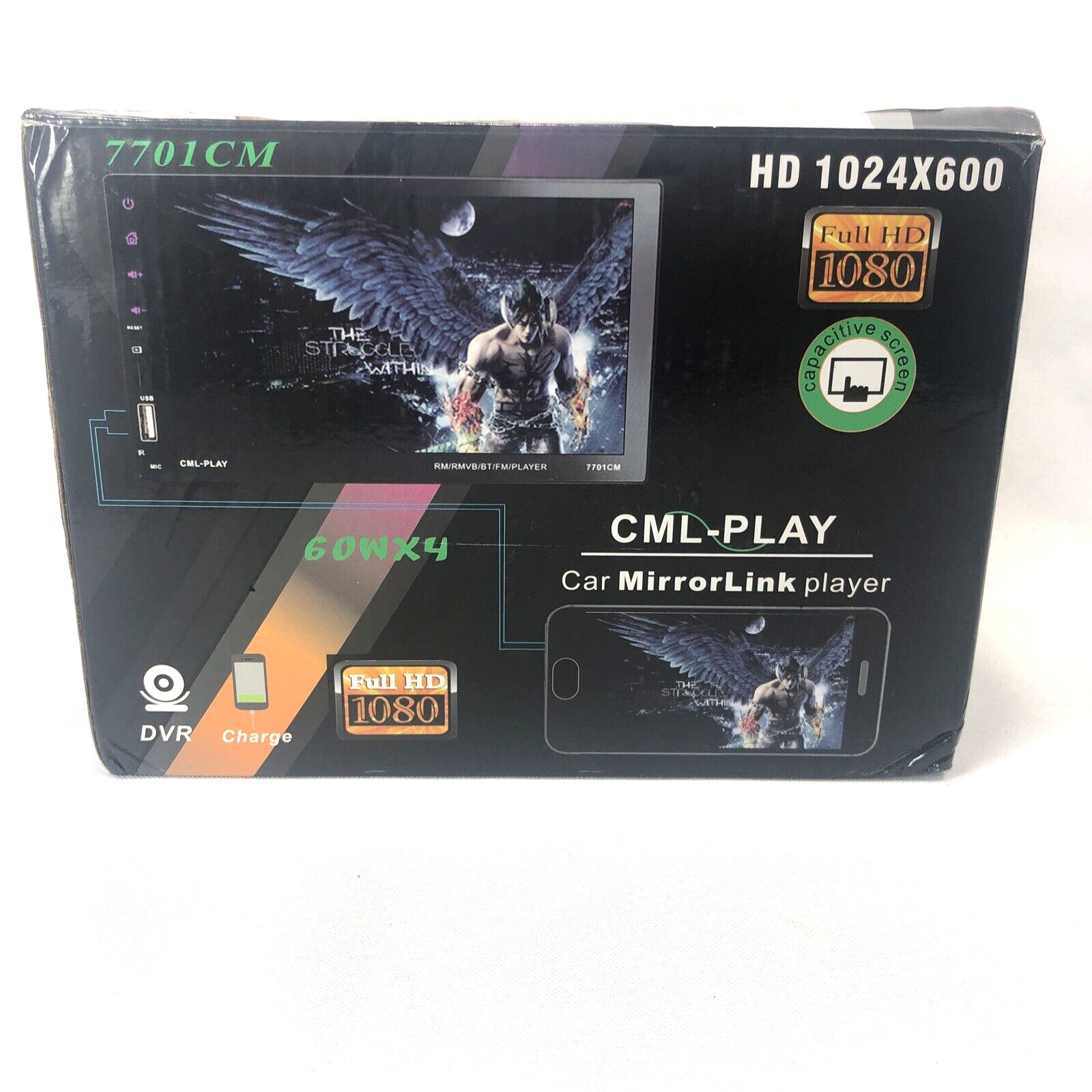 Car Stereo MP5 Player CML-Play Mirror Link 7702CM 1080P HD 1024 X 600