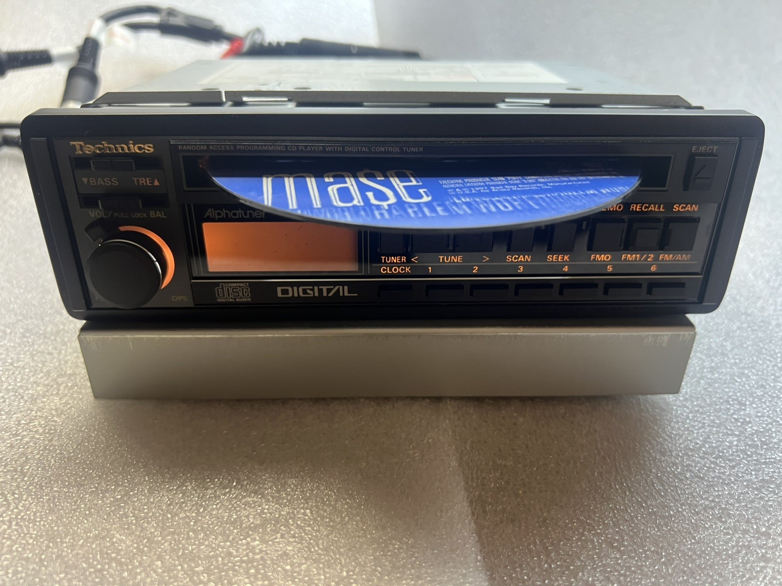 Vintage Technics CQ-DP5EU AM/FM CD Player Car Stereo Digital Tuner Super Rare!!