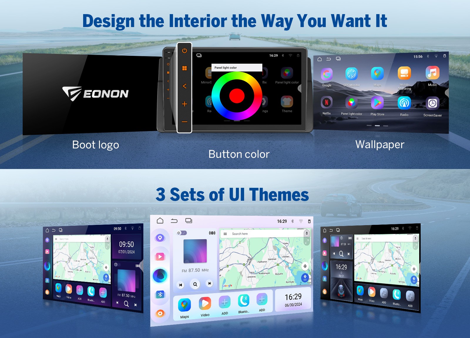 Eonon E46X7A Android 14 4+64G 9″ IPS for BMW E46 330i 325i M3 Car Stereo CarPlay