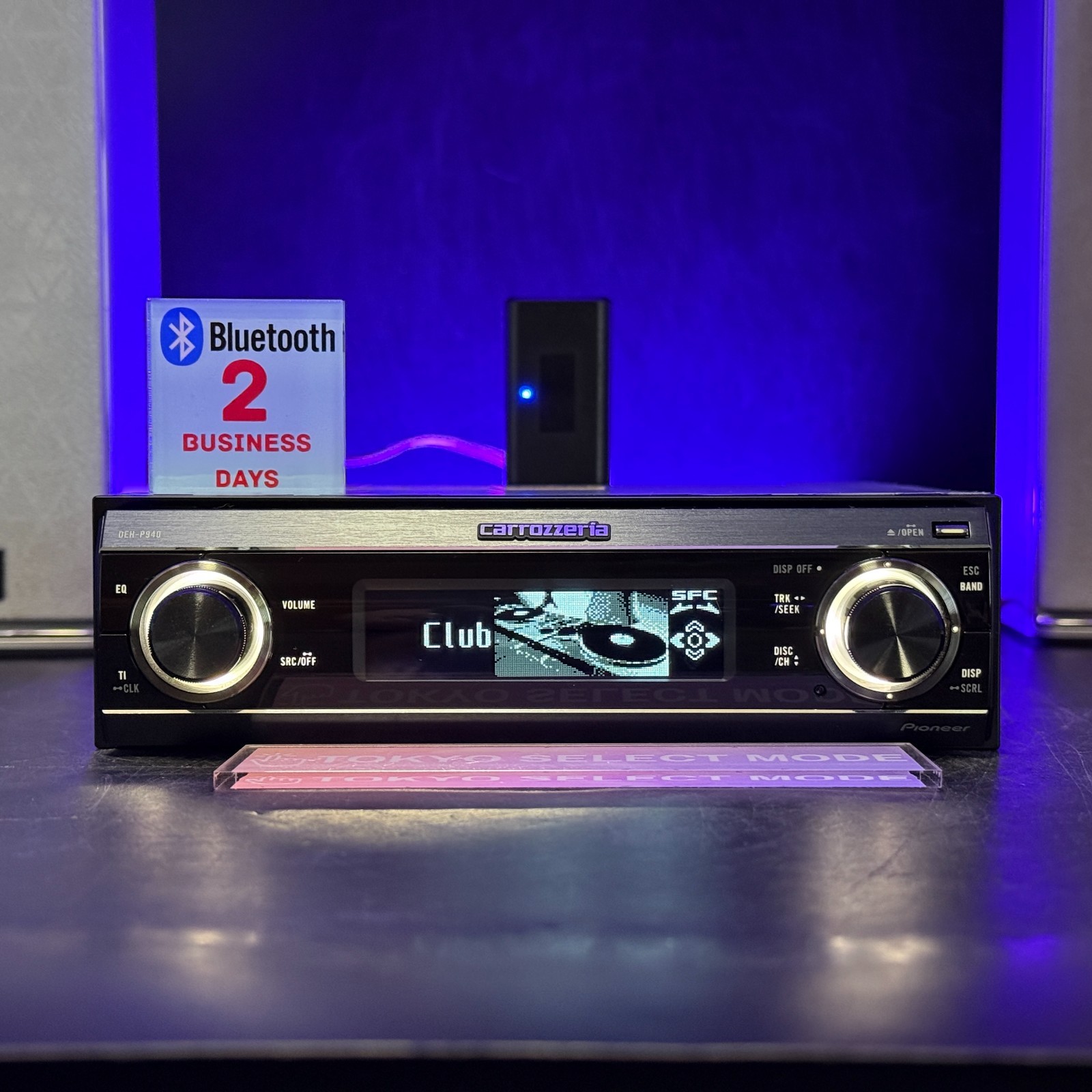 Pioneer Carrozzeria DEH-P940 CD Player DSP SFC AUX 1DIN Added BT Tested In Stock