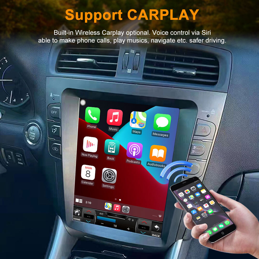 For Lexus IS250 IS300 IS350 2006-2011 Android Car Dvd Player GPS Navigation 128G