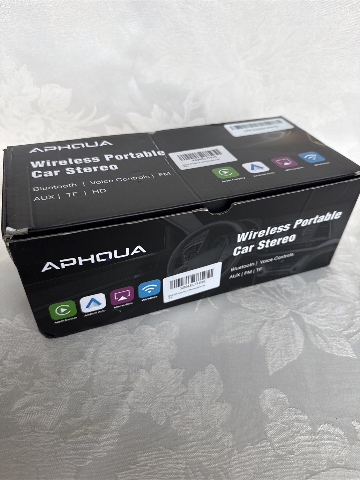 Aphqua Wireless Portable Car Stereo New Bluetooth/Siri/FM Aux!