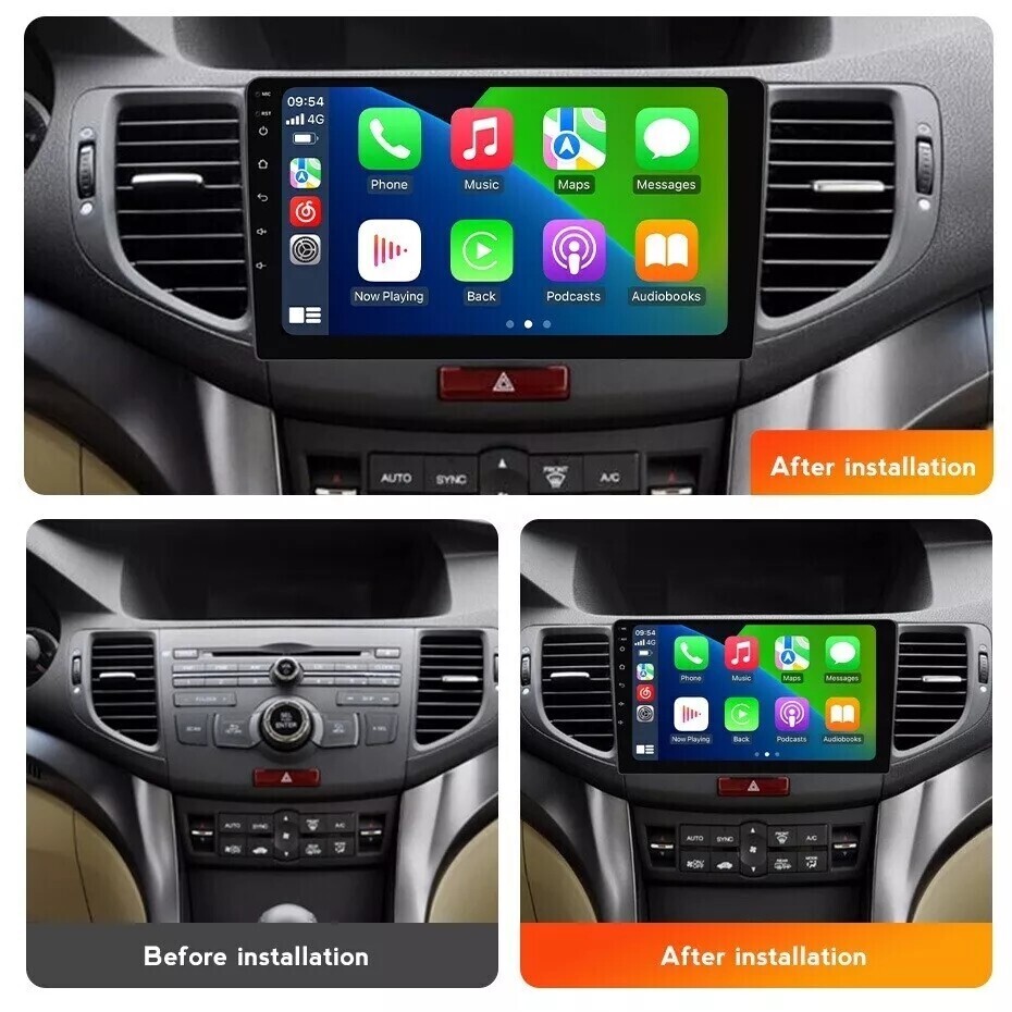 9″ HD Car Radio GPS Navigation Android Carplay 2+32GB For 2009-2014 Acura TSX