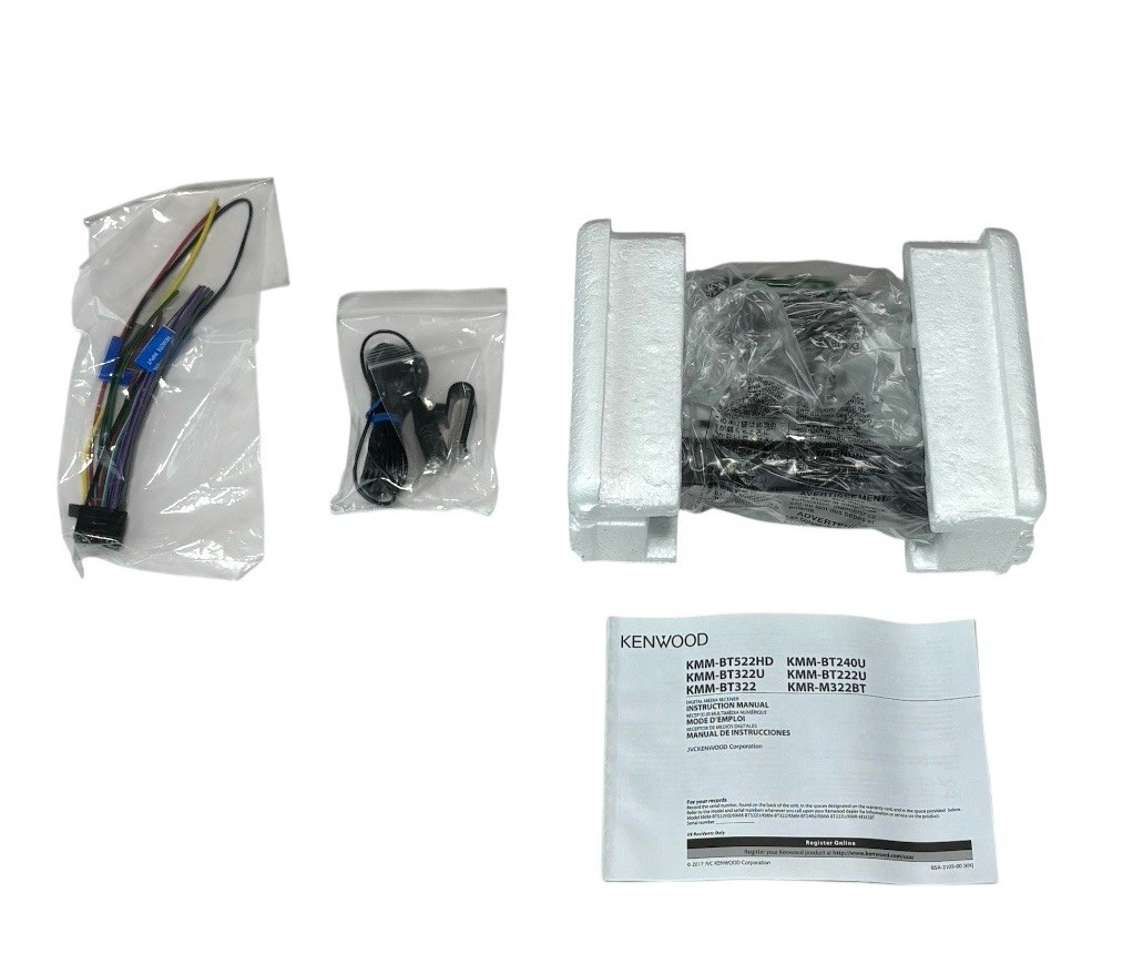 NEW Kenwood KMM-BT240U Digital Media Receiver Black with Bluetooth READ
