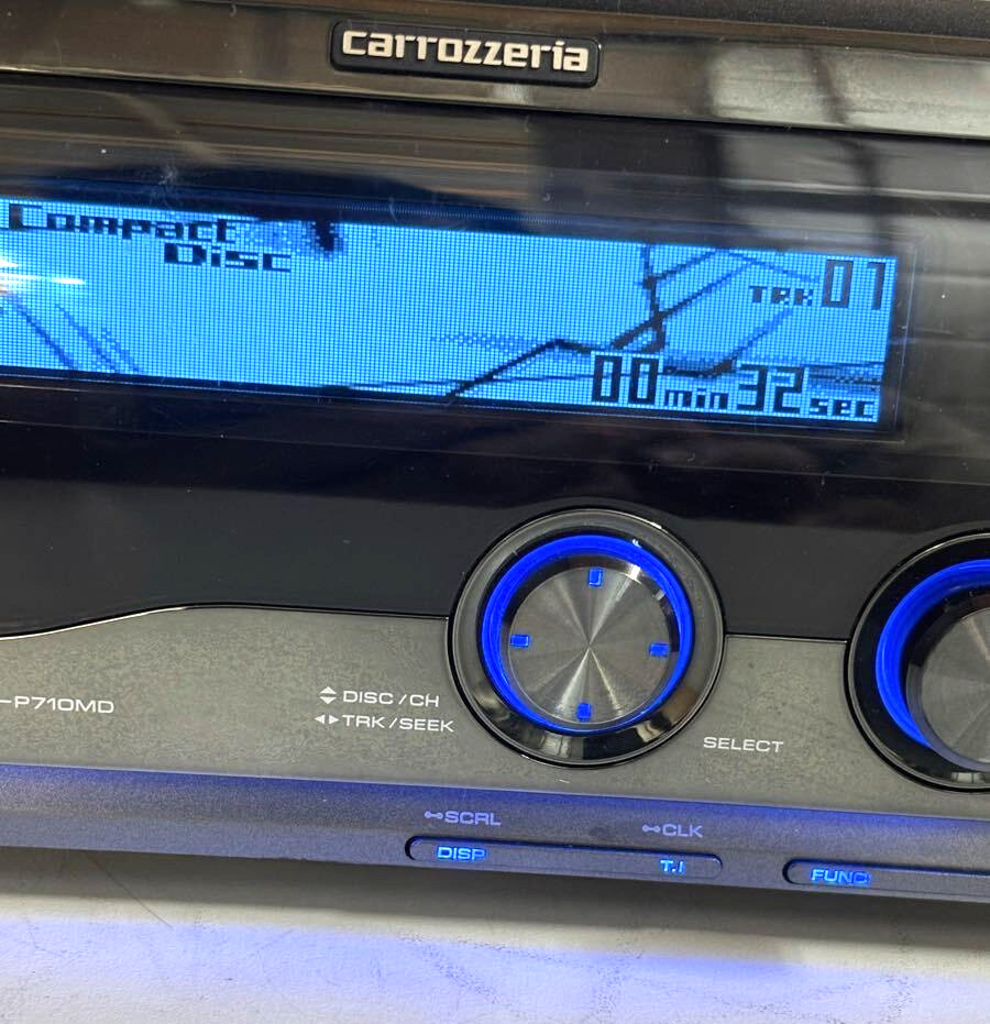 Pioneer Carrozzeria FH-P710MD 2DIN CD MD Car Audio DSP Bluetooth Added JDM