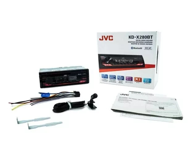 JVC KD-X270BT Bluetooth Digital Car Media Receiver Single DIN AM/FM Radio