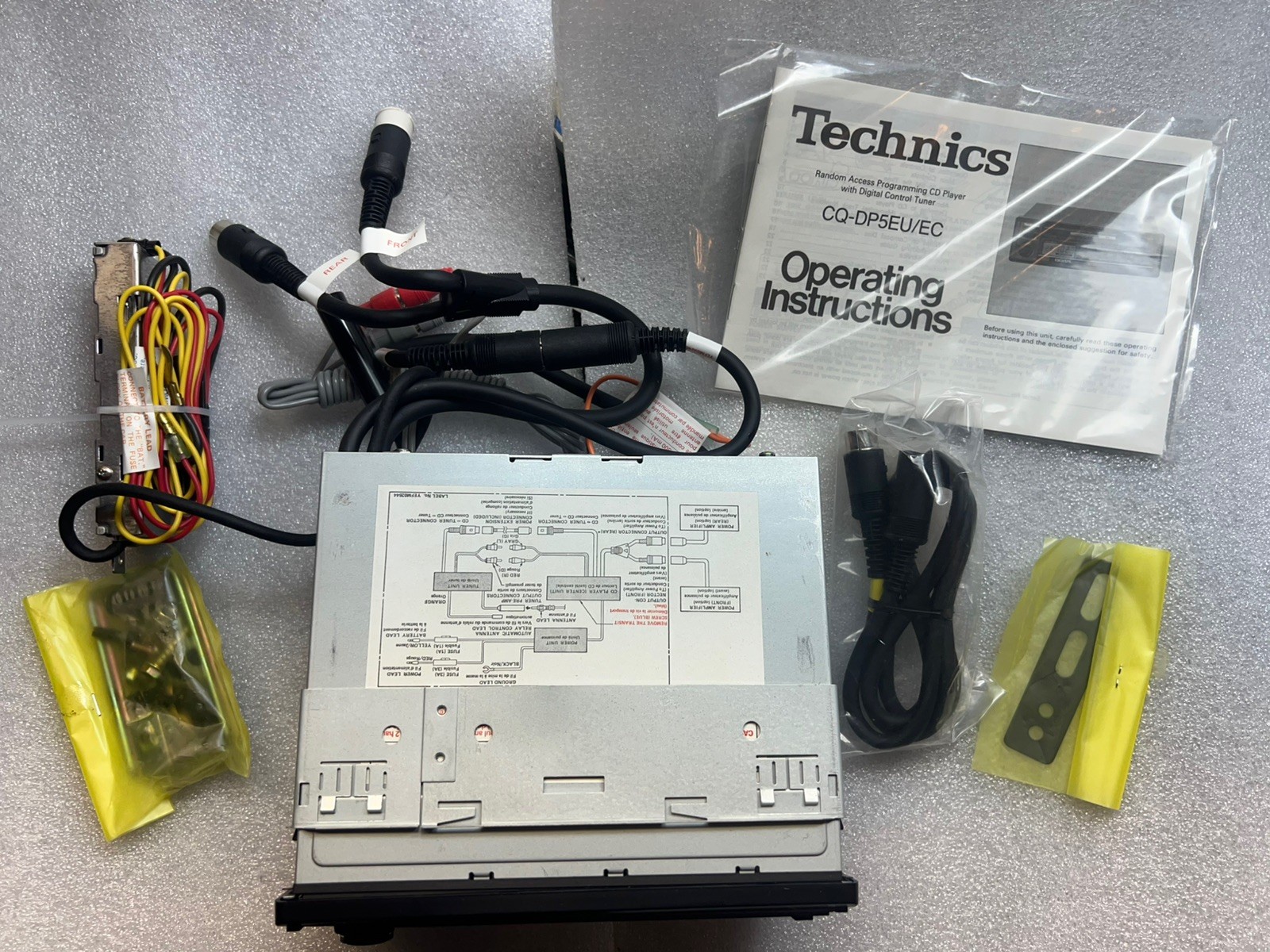 Vintage Technics CQ-DP5EU AM/FM CD Player Car Stereo Digital Tuner Super Rare!!