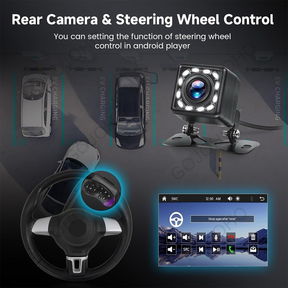 7″ Single 1 DIN Car Stereo Flip Out Touch Screen Radio Carplay MP5 USB +Camera