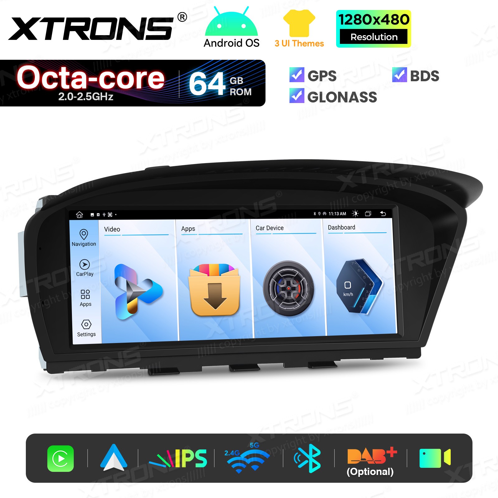 8.8″ Screen Upgrade for BMW 3 5 Series E60 Android 8-Core 64G CarPlay Retrofit