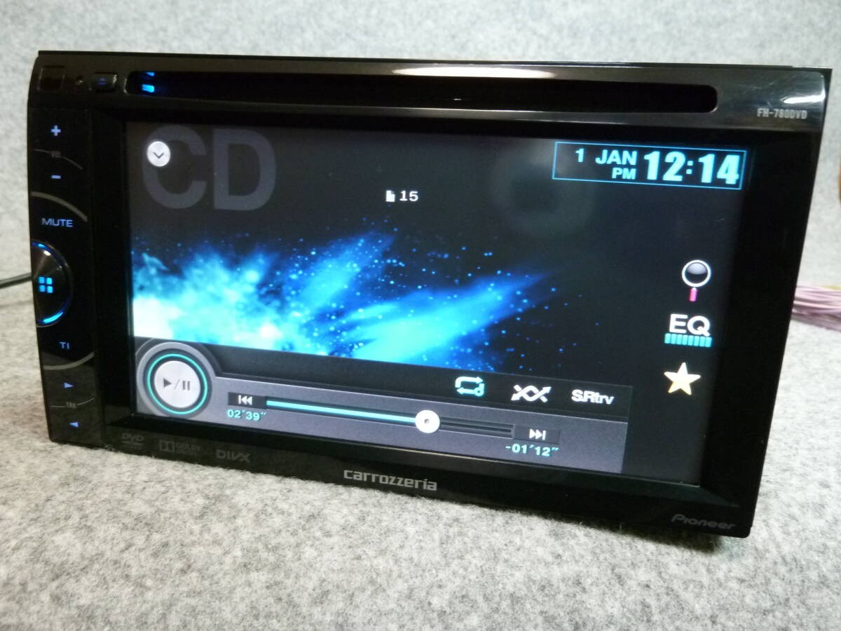 Pioneer Carrozzeria FH-780DVD Double Din Car Deck Audio CD DVD Working Confirmed