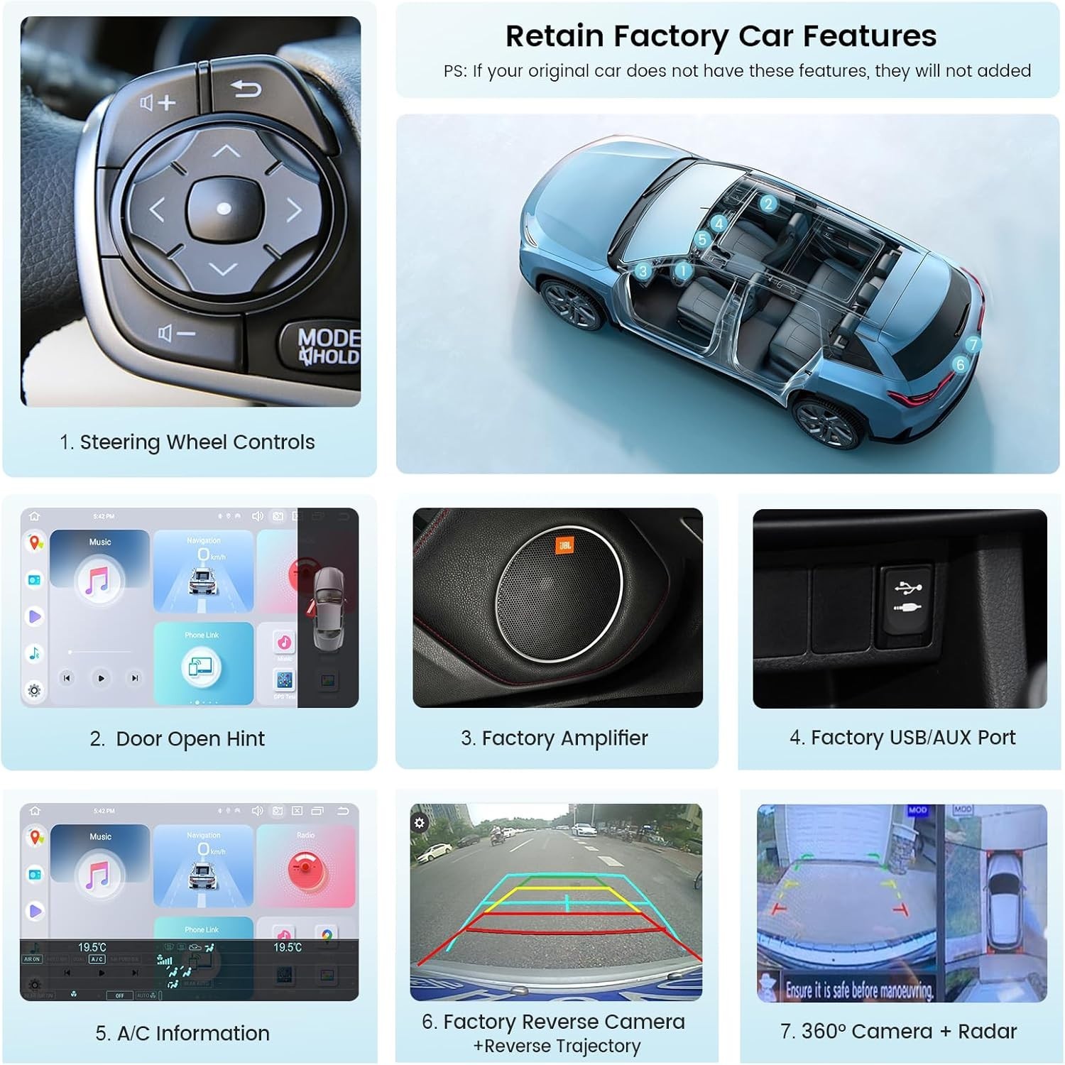 Roadanvi Android 12 Car Stereo or Toyota Camry 2012-2014 Touch Screen X12 Radio