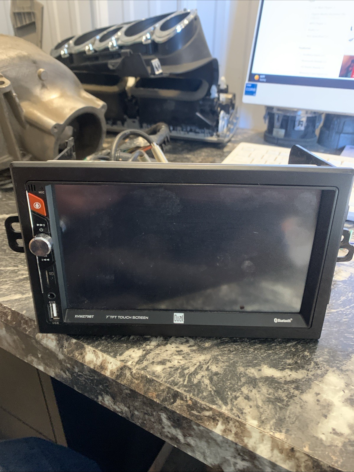 Dual Electronics XVM296BT 7″ LED Touchscreen Mechless Digital Radio…