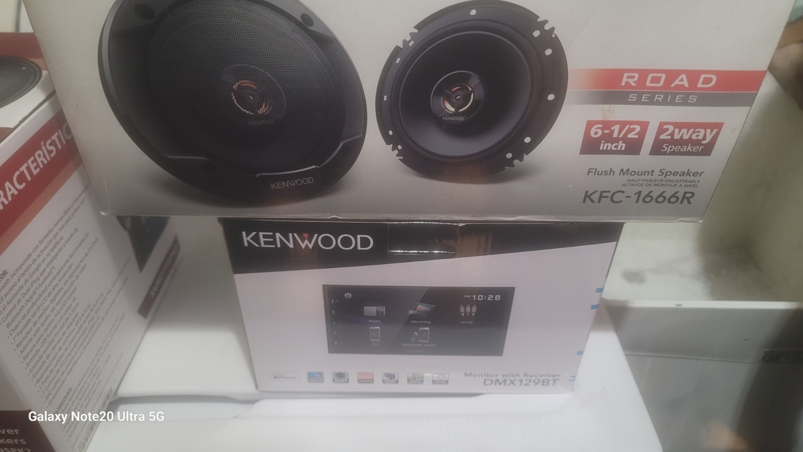 Kenwood DMX129BT Digital Multimedia Receiver + 6.5″ Coaxial Speakers