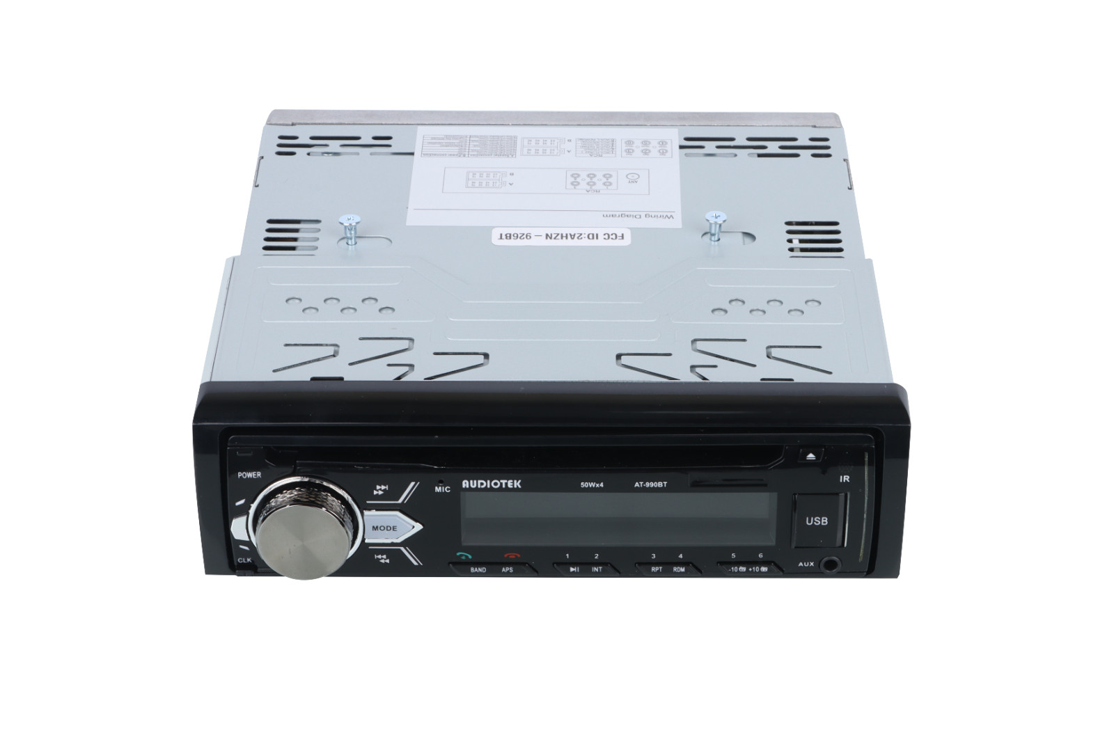 AUDIOTEK Single DIN Bluetooth Car Stereo CD Receiver Digital Media Player USB/SD