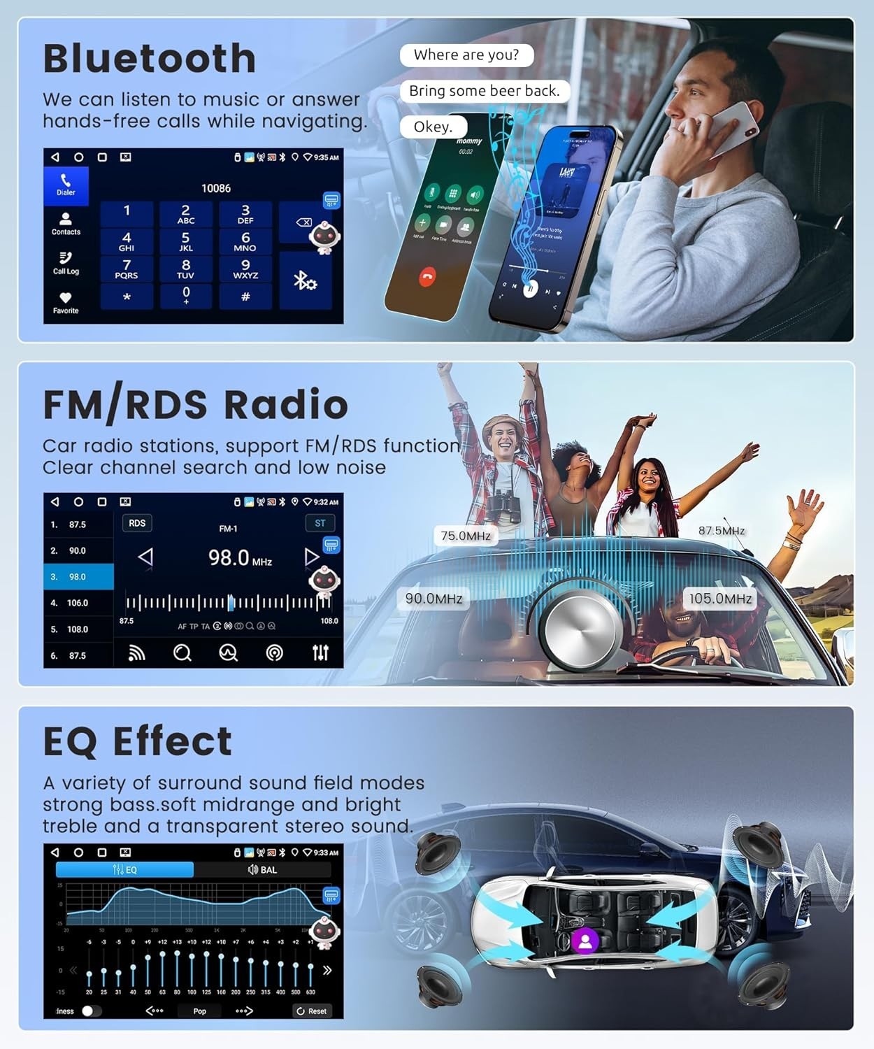 4+64G Car Radio Stereo Carplay For 2000-2004 Ford Focus GPS Navi Camera 1280*800