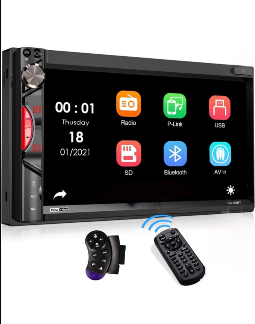 Double Din Car Stereo Receiver, aboutBit in Dash Bluetooth Car Audio