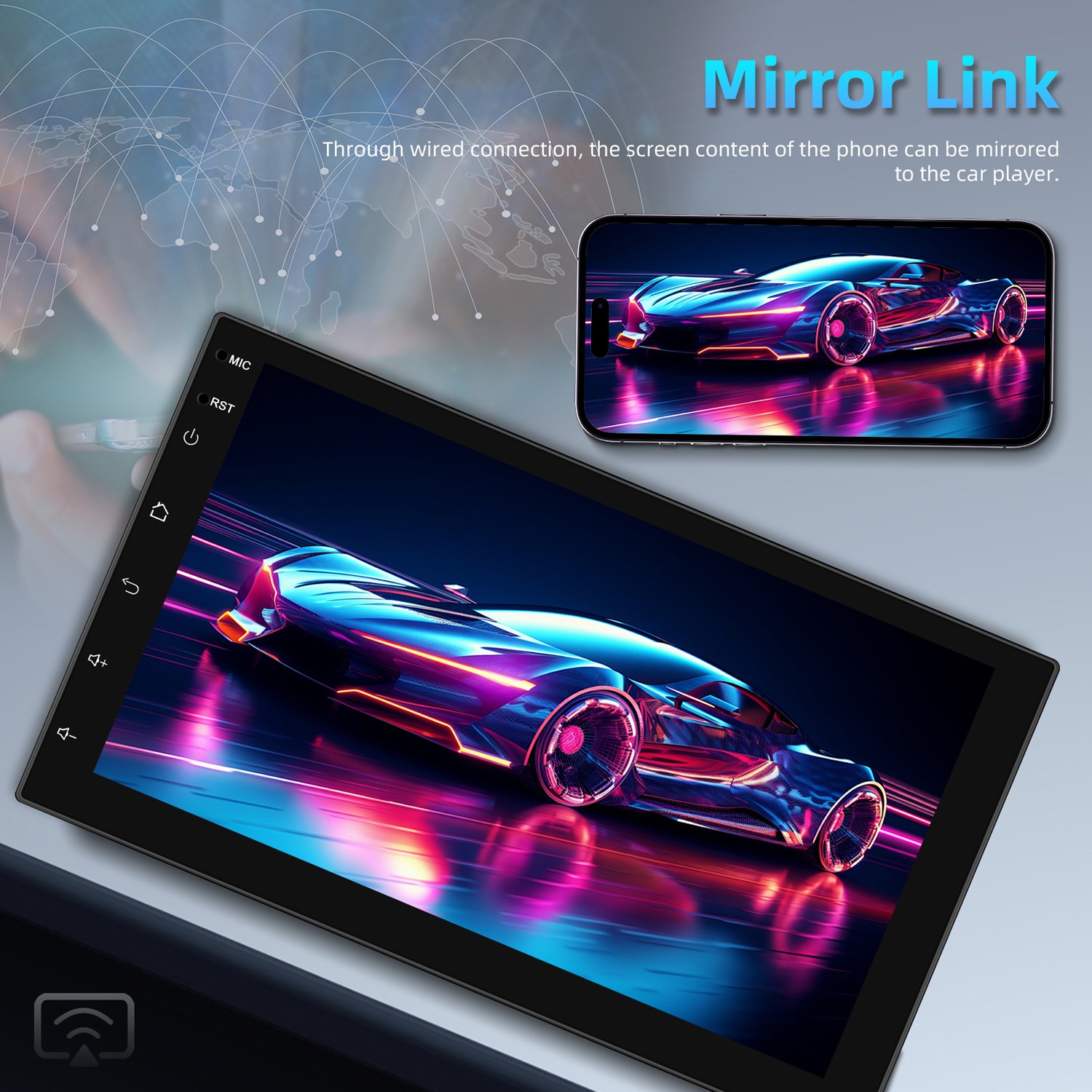 7 inch Touchscreen Car Stereo Fit for Ford F150 2004-2008 + AHD Camera