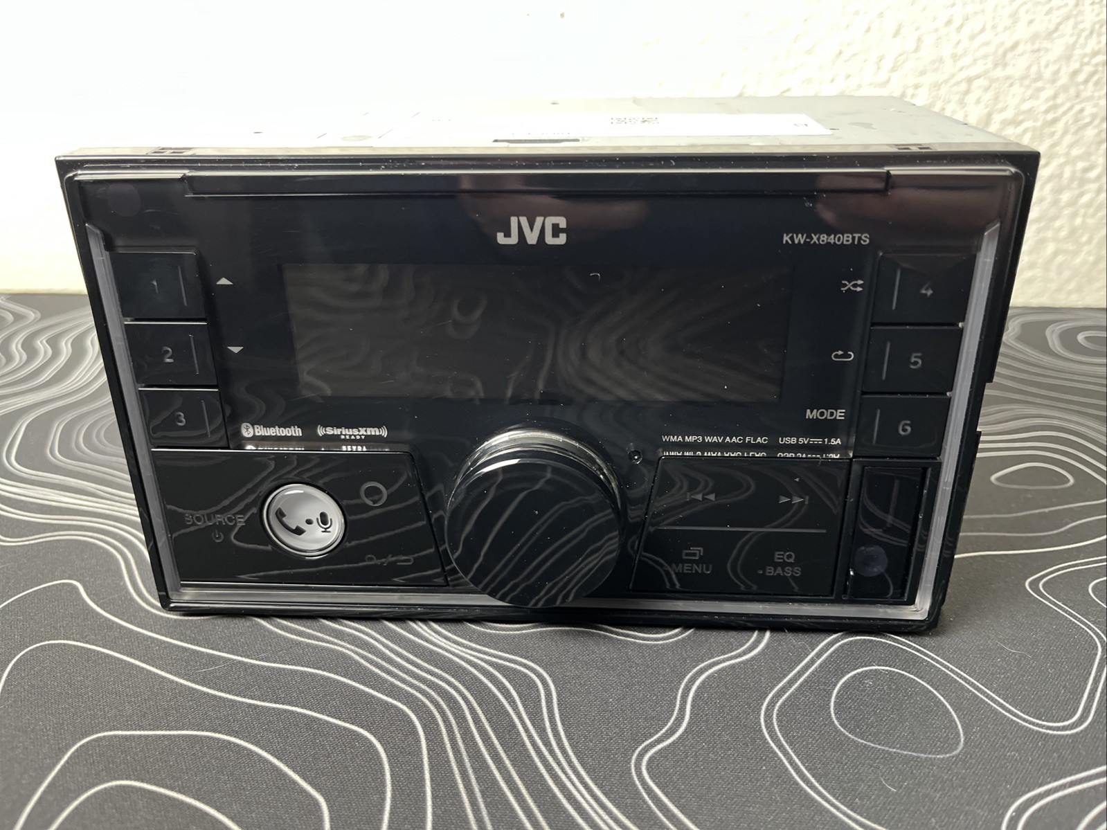 JVC KW-X840BTS DIGITAL MEDIA RECEIVER With Harness & Mic