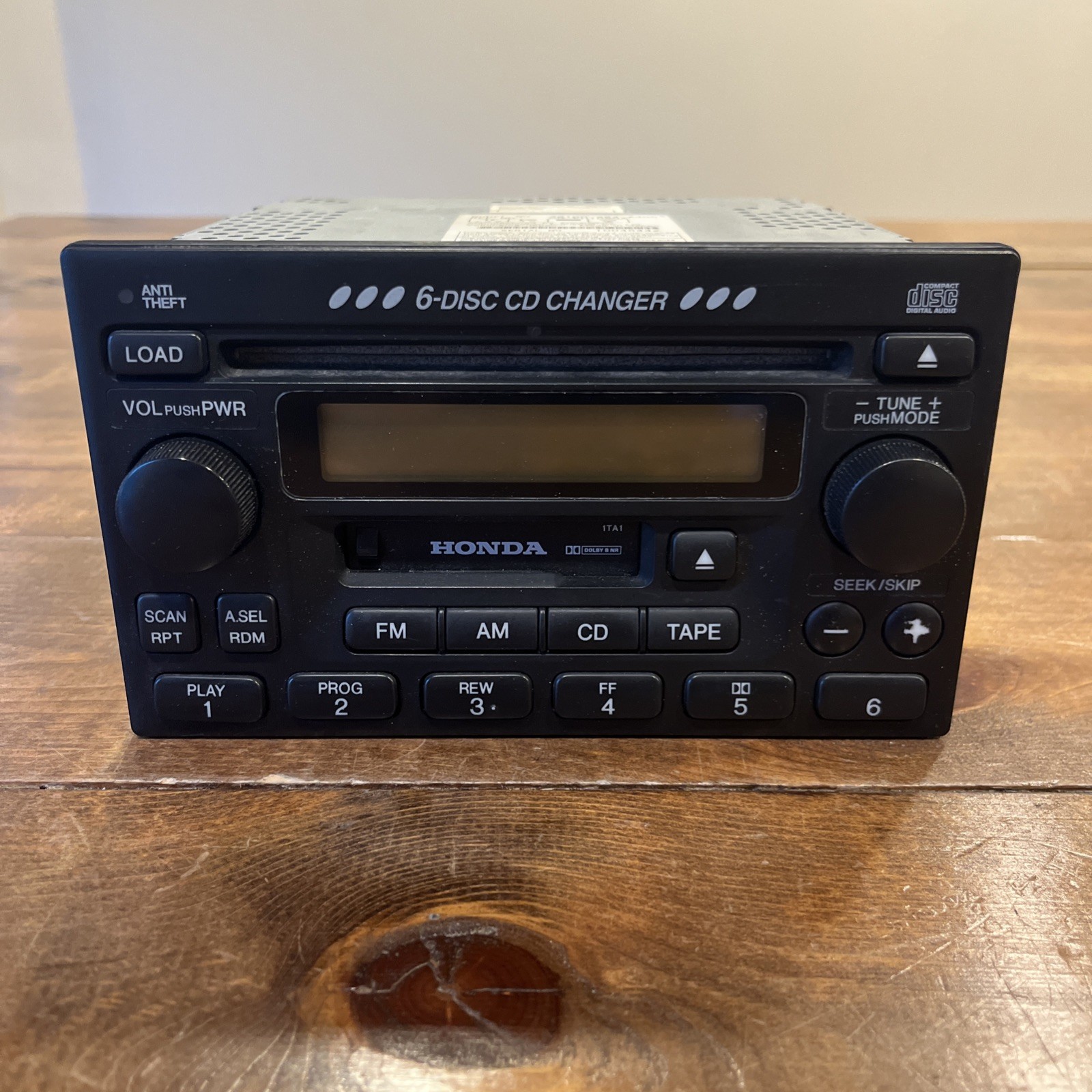 OEM Honda Accord 1998-2002 Radio 39100-S84-A300 6-Disc CD Changer and Cassette