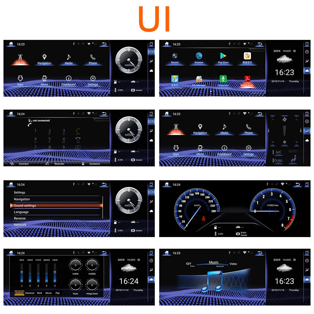 12.3″Car Radio for LEXUS RX 2019-2022 Wireless Carplay GPS Navigation DSP SWC FM