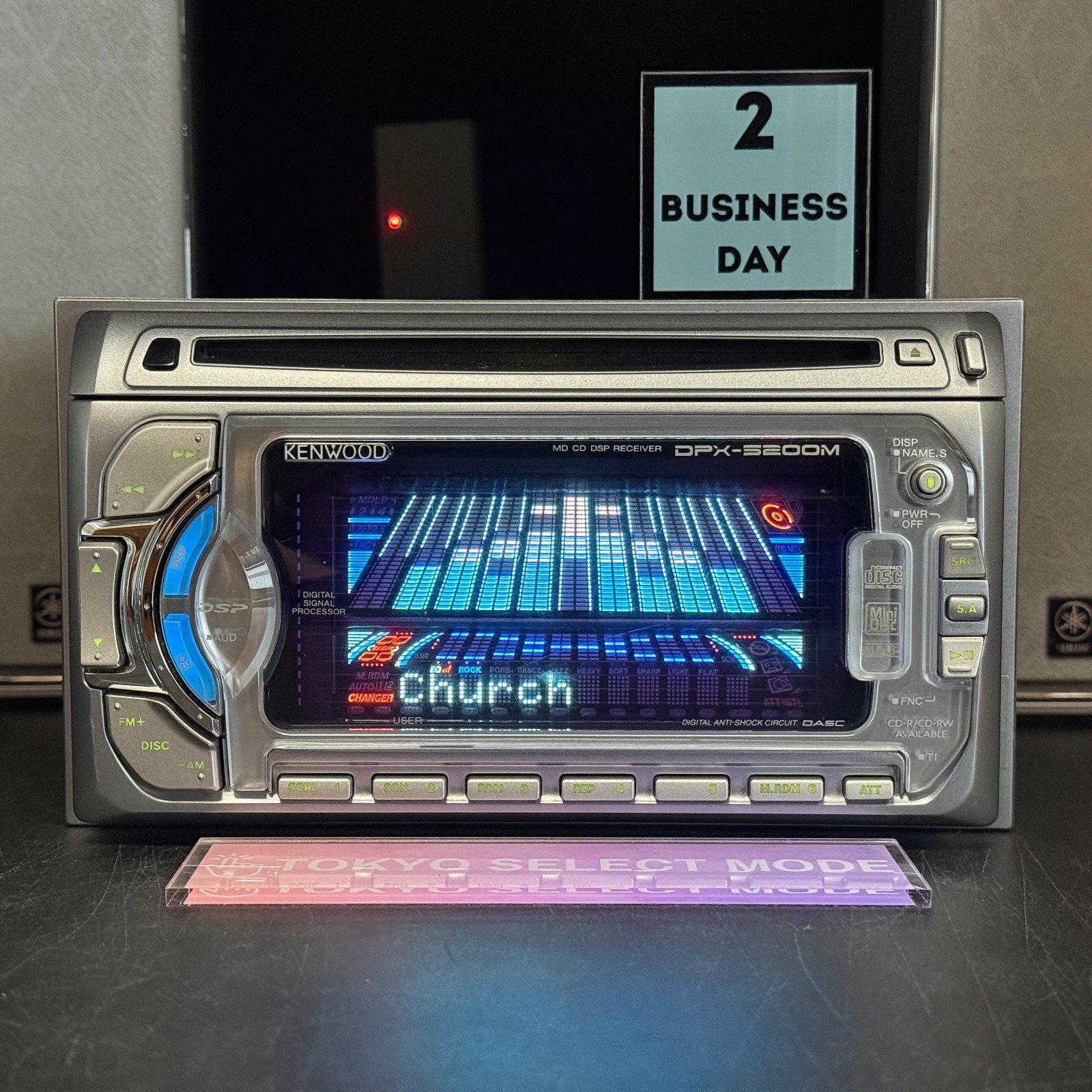 Kenwood DPX-5200M 2DIN CD MD Player Car Stereo Added Bluetooth JDM Tested Stock