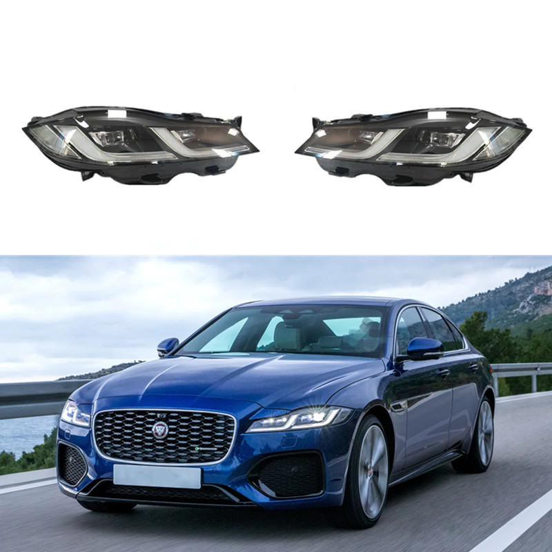 Pair Headlight Assembly Headlamp Front Light For Jaguar F-PACE X761 XF X260 20