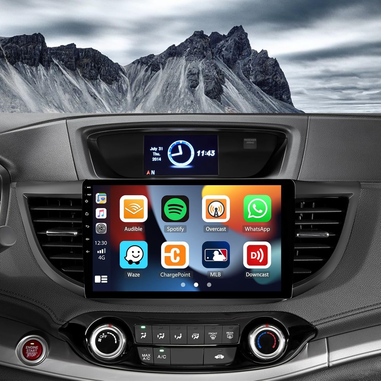 For Honda CRV 2013-2016 Car Screen Carplay Bluetooth Android Auto radio 1280*800
