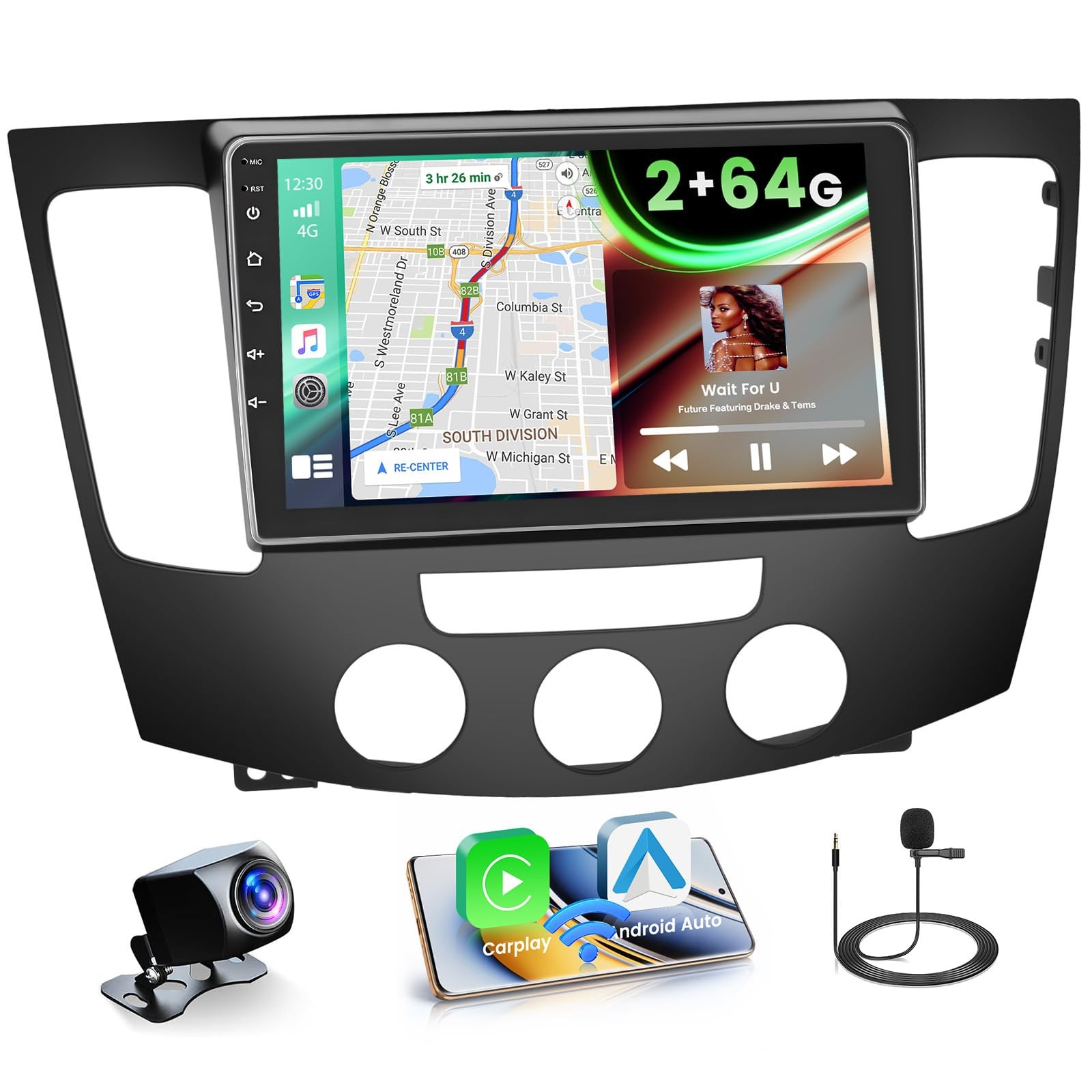 2+64GB Android 15 Car Radio for Hyundai Sonata 2009-2010 Wireless Carplay And…